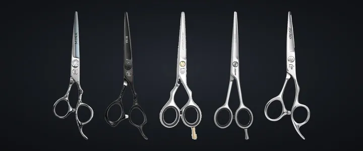 Five cutting scissors under $200 from Mina, Jaguar and Ichiro on charcoal